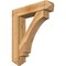 Ekena Millwork Imperial Arts and Crafts Rough Sawn Bracket w/ Offset Brace, Western Red Cedar, 8"W x 34"D x 40"H BKT0806X34X40IMP03RWR - alternate 1